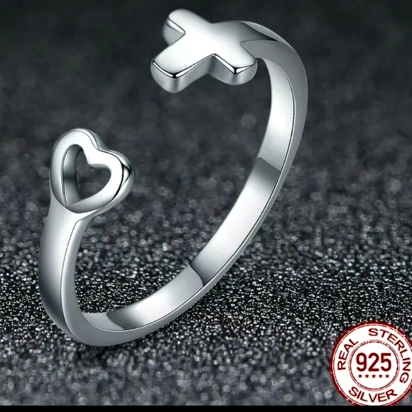 Sterling Silver Cross Ring